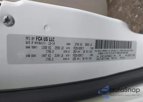 2015 Chrysler Town & Country Lx from USA, damaged, VIN 2C4RC1AG3FR665313